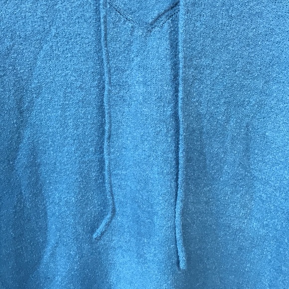 Vibrant Blue Philosophy High Neck Sweatshirt-Style Knit Sweater - Picture 9 of 16